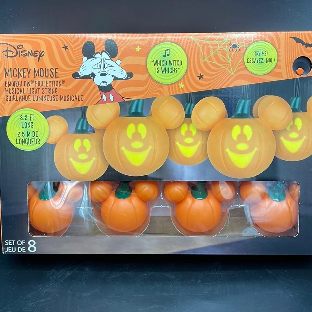 Mickey Pumpkin Musical Light String